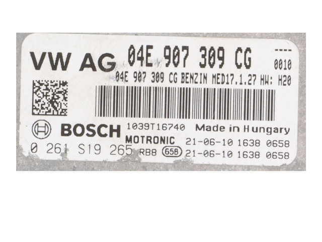 Řídící jednotka 04E907309CG Volkswagen Arteon 2021