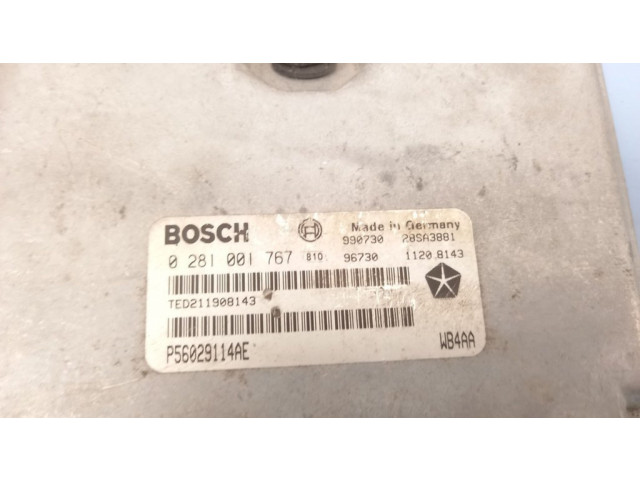 Блок управления двигателя 0281001767, P56029114AE Jeep Grand Cherokee (WJ)