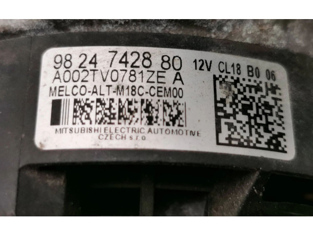 Генератор 9824742880, A002TV0781ZEE   Opel Combo E      