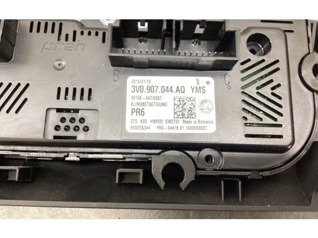 Блок управления климат-контролем 3V0907044AQ, 000055344   Skoda Superb B8 (3V)