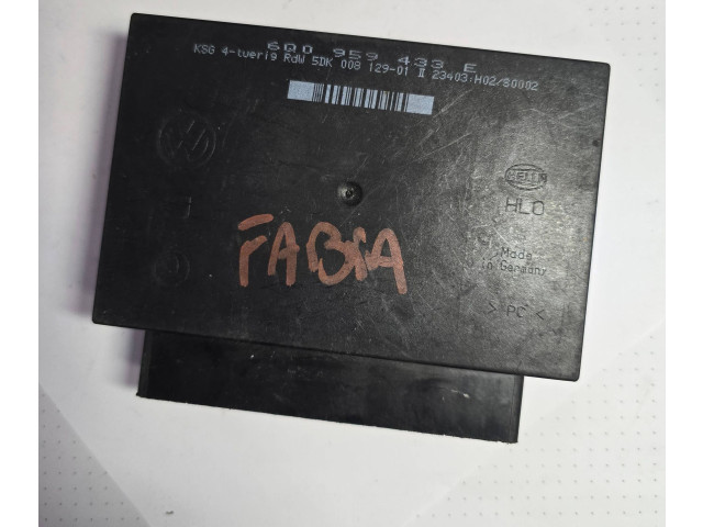 Блок комфорта 6Q0959433E, 5DK00812901 Skoda Fabia Mk1 (6Y)