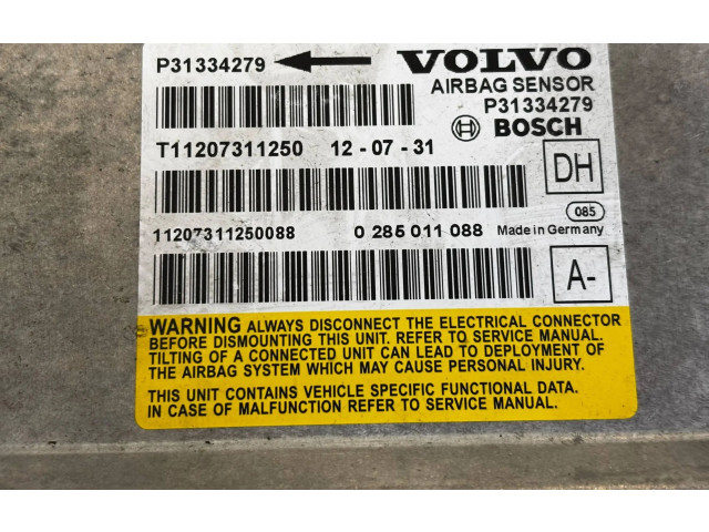 Блок подушек безопасности P31334279, 0285011088   Volvo V60