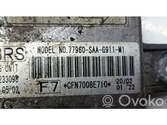 Блок подушек безопасности 77960SAAG911M1   Honda Jazz