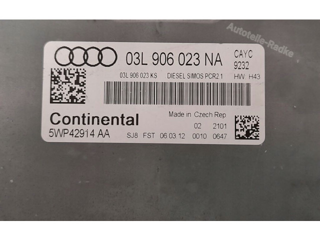 Блок управления двигателя 03L906023NA Audi A3 S3 A3 Sportback 8P