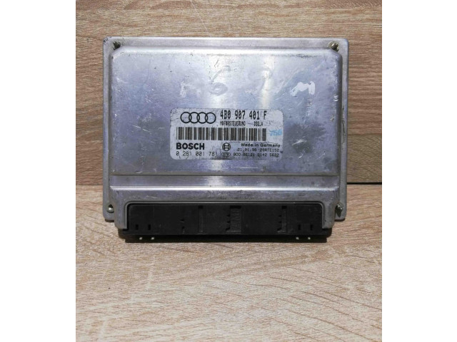 Блок управления двигателем Блок управления 4B0907401F, 0281001781 Audi A6 S6 C5 4B