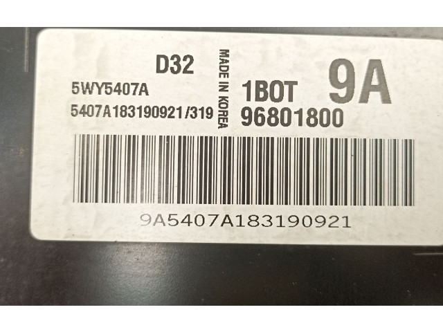 Блок управления 96801800, 5WY5407A Chevrolet Matiz