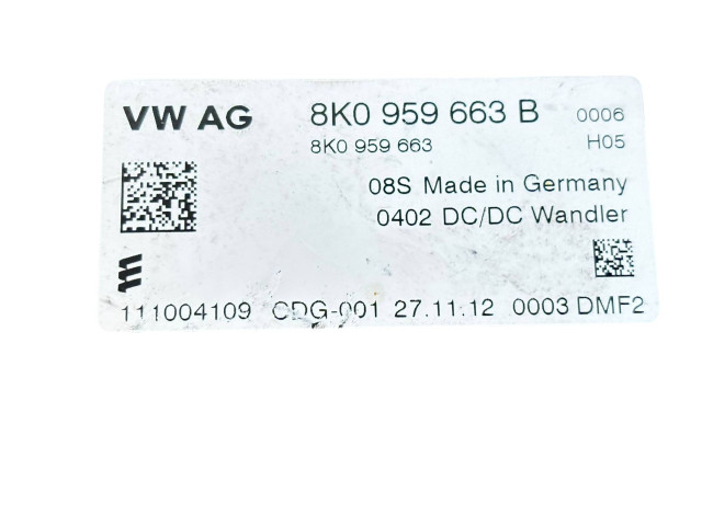 Přístrojová deska Audi A4 Allroad 2009 8K0959663B, 111004109