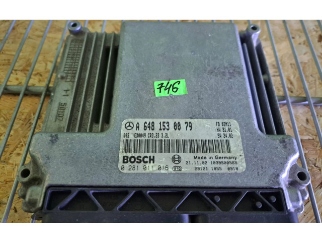 Řídící jednotka A6481530079, 0281011016 Mercedes-Benz S W220 1999