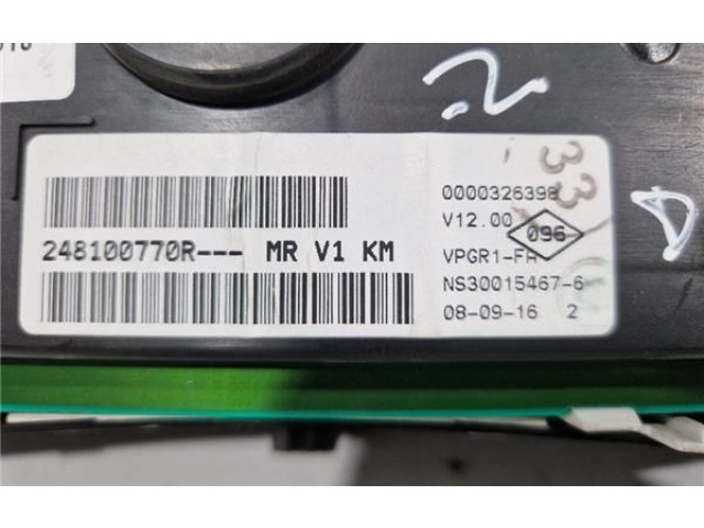 Панель приборов 248100770R Dacia Dokker