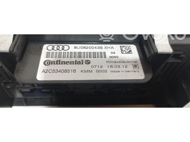 Блок управления климат-контролем 8U0820043B   Audi Q3 8U