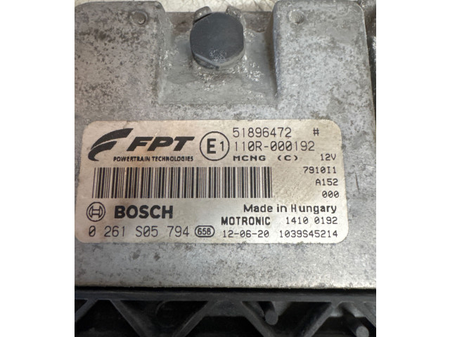 Řídící jednotka 51896472, 110R000192 Fiat Doblo 2011