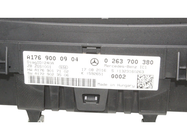 Панель приборов A1769000904, 0263700380   Mercedes-Benz A W176       
