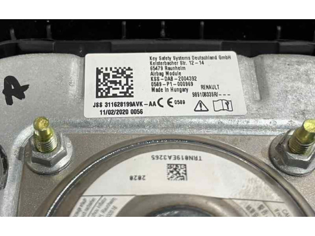 Подушка безопасности водителя 985108335R, 985704737R Dacia Duster II