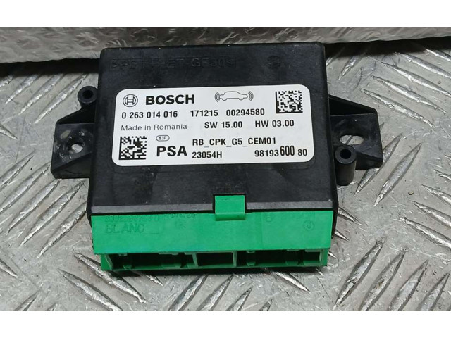 Блок управления 9819360080, BOSCH   Peugeot 5008