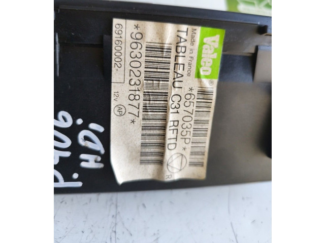 Блок управления климат-контролем 9630231877, 657035P Peugeot 406