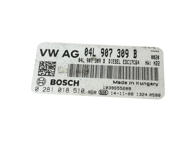Řídící jednotka 04L907309B, 0281018510 Skoda Octavia Mk3 (5E) 2014