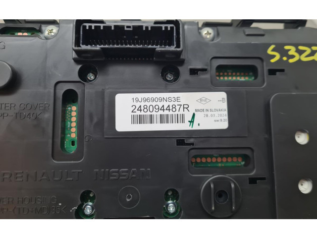 Přístrojová deska Renault Kangoo III 2024 248094487R, 19J96909NS3E