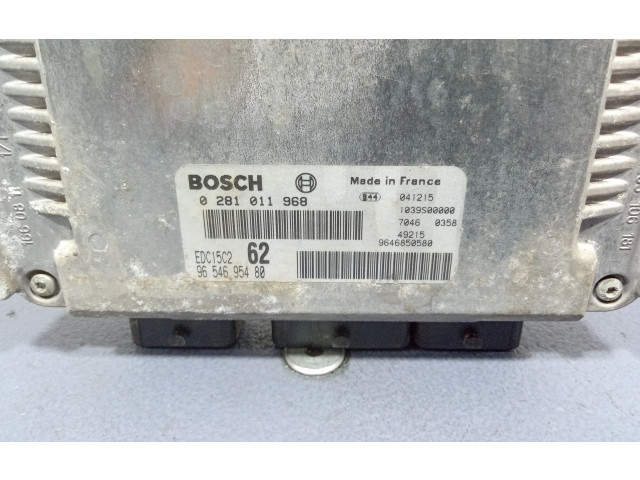 Блок управления двигателем Блок управления 0281011968, 0281011968   Citroen C8