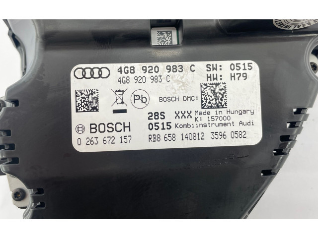 Панель приборов 4G8920930P, 0263672074 Audi A7 S7 4G