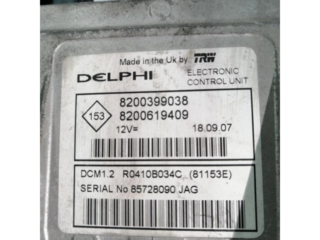 Řídící jednotka 8200399038, CENTRALITAMOTORUCE Nissan Note (E11) 2008