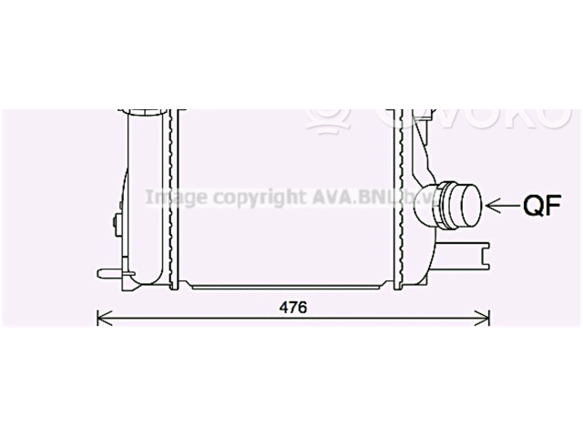 Интеркулер 144963014R, 144963014R Dacia Sandero