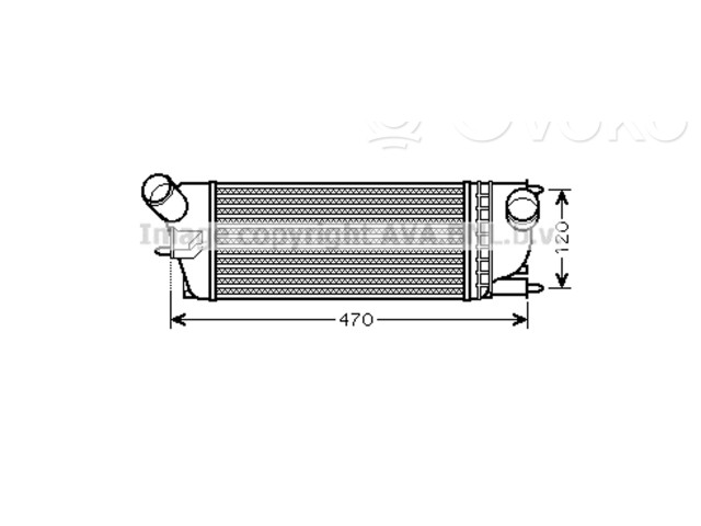Интеркулер 384K8, 384K8 Citroen C5