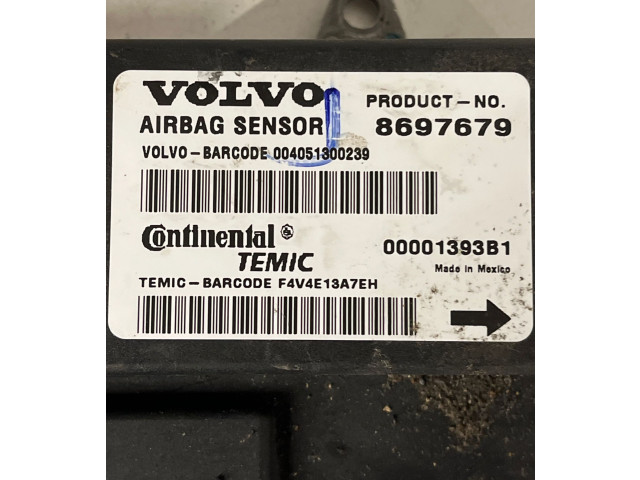 Блок подушек безопасности 8697679, 00001393B1   Volvo V50