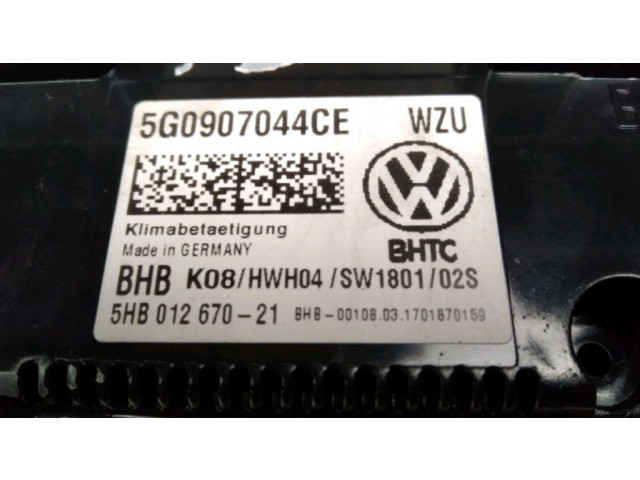 Блок управления климат-контролем 5G0907044CEWZU   Volkswagen Golf VII