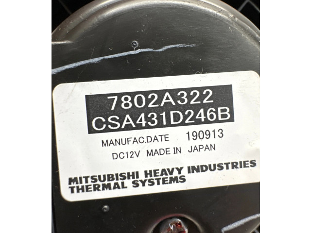 Вентилятор печки 7802A322, 190913 Mitsubishi Outlander