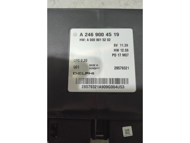 Блок управления коробкой передач A2469004519, 28579321 Mercedes-Benz A W176