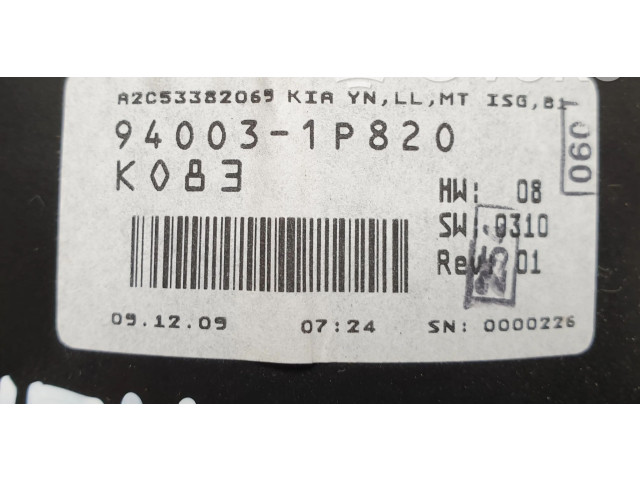 Přístrojová deska KIA Venga 2010 940031P720, 940031P720