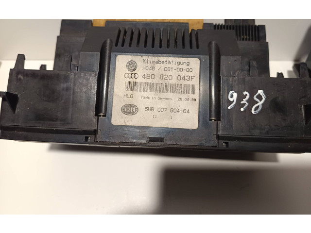 Блок управления климат-контролем 4B0820043F, 5HB00760404   Audi A6 S6 C5 4B