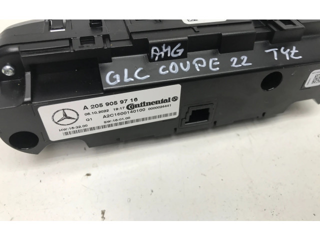 Блок управления климат-контролем A2059059716   Mercedes-Benz GLC AMG