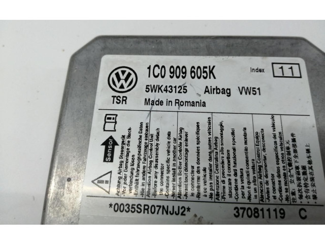 Блок подушек безопасности 1C0909605K   Skoda Fabia Mk2 (5J)