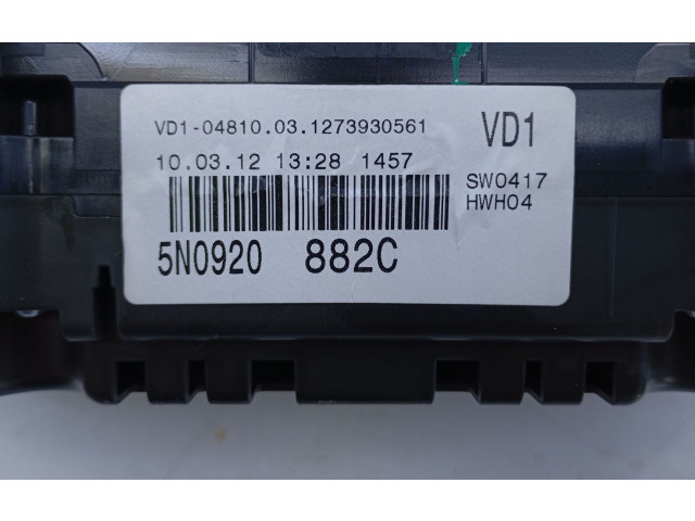 Přístrojová deska  Volkswagen Tiguan  5N0920882C, E2-A1-19-7  
