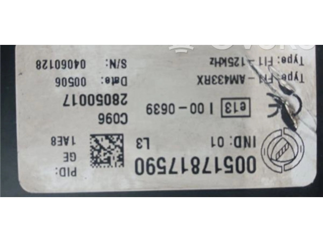   Pojistková skříňka 00517817590, 00517817590   Fiat Punto (199) 2006