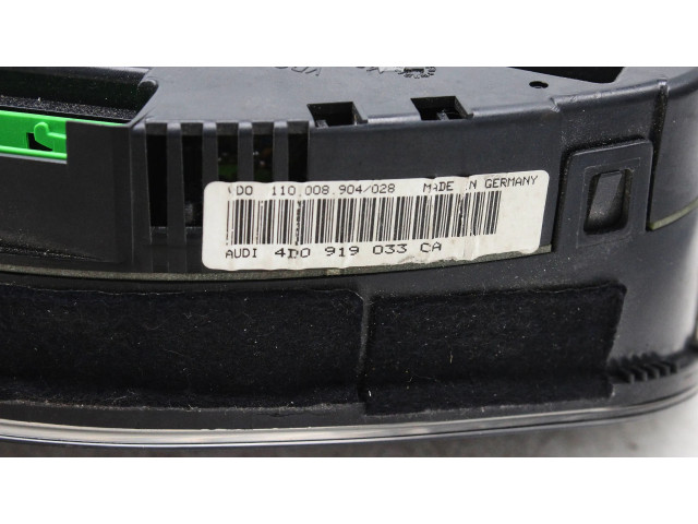 Панель приборов 4d0919033ca, 110008904   Audi A8 S8 D2 4D       