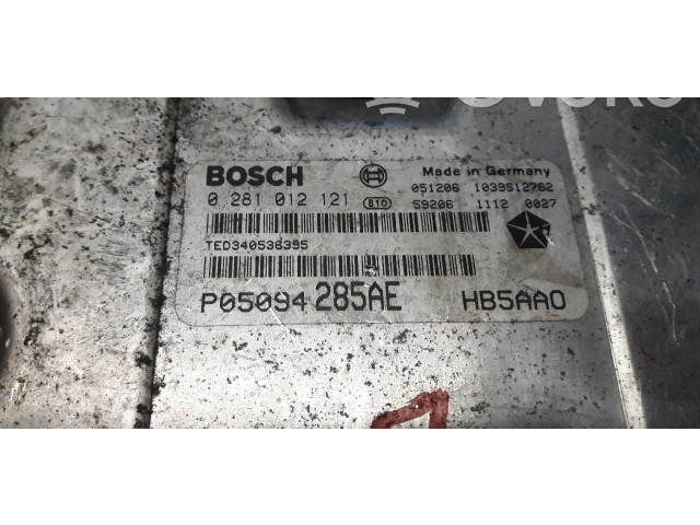 Řídící jednotka 0281012121 Chrysler Voyager 2012