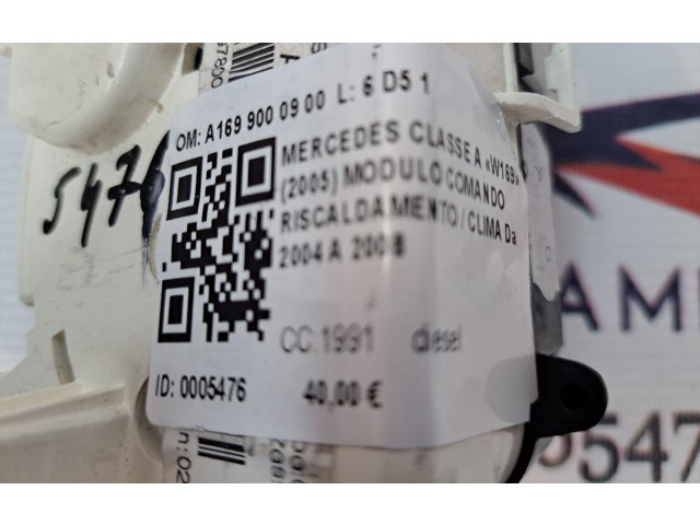 Блок управления климат-контролем A1699000900, A1699000900   Mercedes-Benz A W169