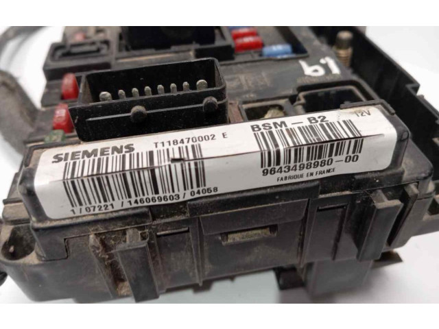 Řídící jednotka 9643498980 Citroen Berlingo