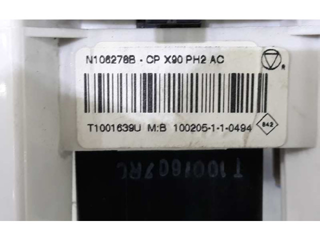 Блок управления климат-контролем 6001551800, N106278BT1001639U Dacia Duster