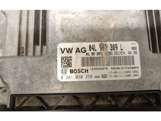 Блок управления двигателя 04L907309L, 0281030258BOSCH Audi A4 Allroad B9