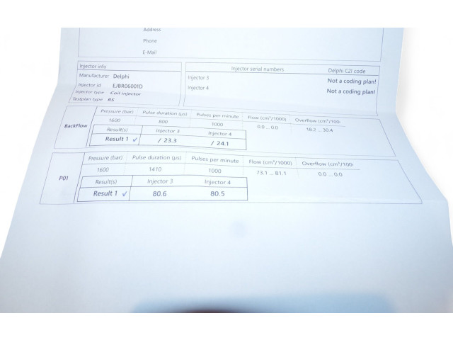 Форсунка 9688438580, EJBR06001D    Citroen C5  RHR (DW10BTED4) 