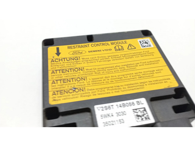 Блок подушек безопасности 2S6T14B056BL, 5WK43030 Ford Fusion