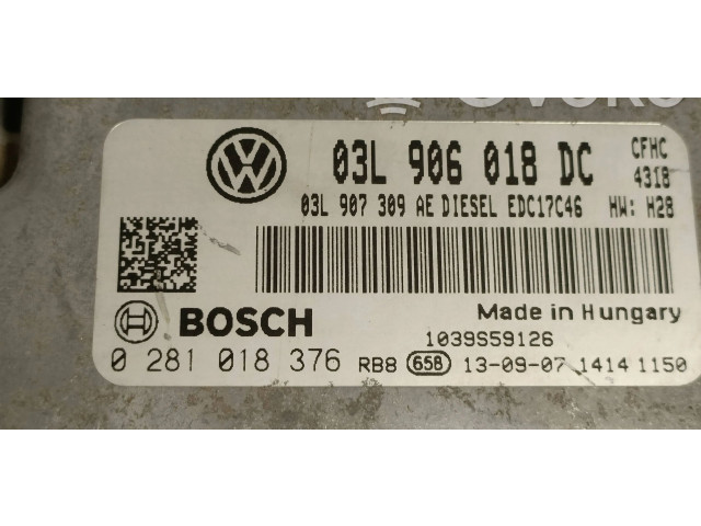 Řídící jednotka 03L906018DC, 03L907309AE Volkswagen Caddy 2014