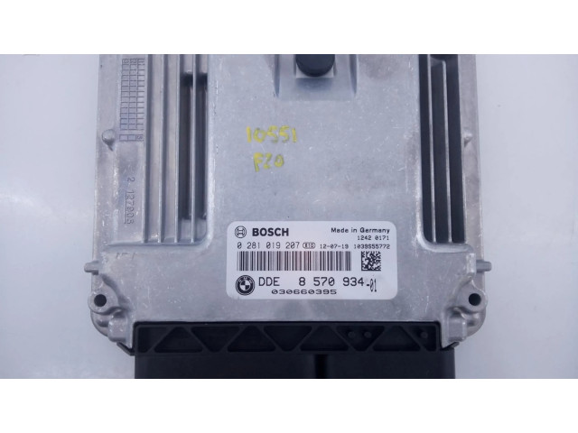 Блок управления двигателя 857093401, 0281019207 BMW 7 G11 G12