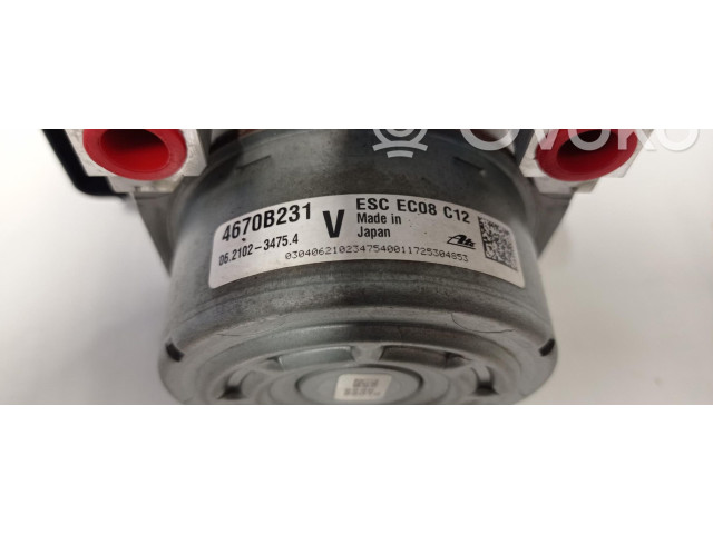 Блок АБС 4670B231 Mitsubishi Outlander 2001 - 2007 года