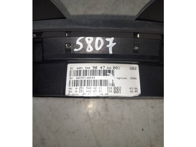 Přístrojová deska Mercedes-Benz ML W164 2006 A2515409047, A2514420321