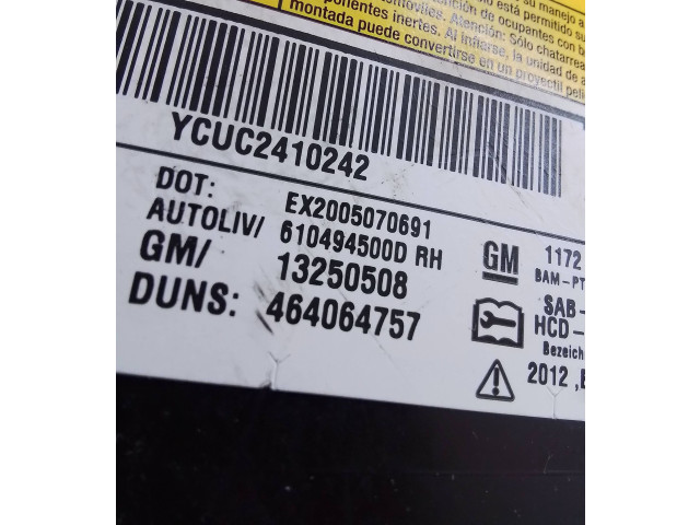 Подушка безопасности в сиденье 13250508, 464064757   Opel Meriva B