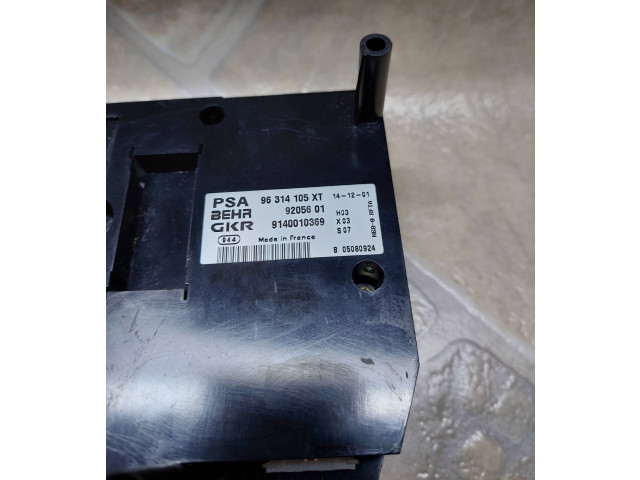 Блок управления климат-контролем 96314105XT, 9140010369 Citroen Xsara Picasso